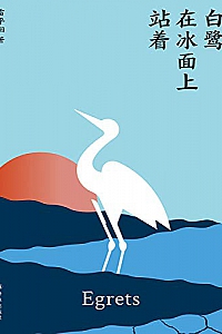《白鹭在冰面上站着》